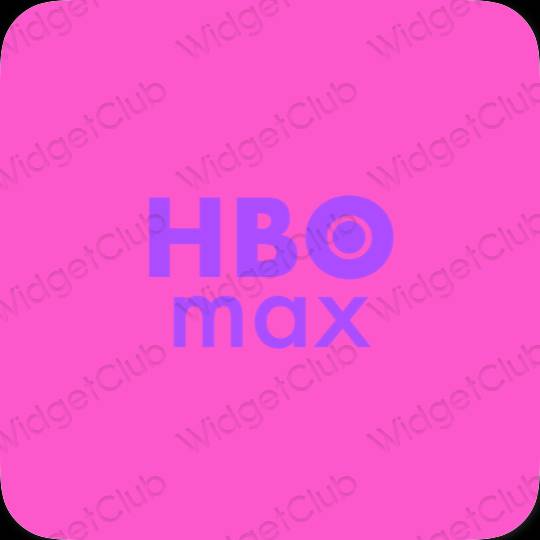 Aesthetic purple HBO MAX app icons
