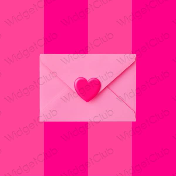 Aesthetic purple Mail app icons
