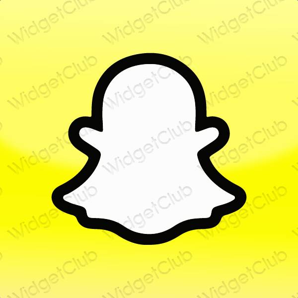 ესთეტიკური snapchat აპლიკაციის ხატები