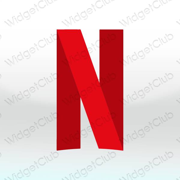 ესთეტიკური Netflix აპლიკაციის ხატები
