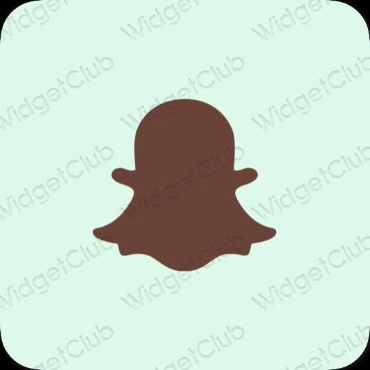 ესთეტიკური snapchat აპლიკაციის ხატები