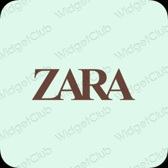 ესთეტიკური ZARA აპლიკაციის ხატები