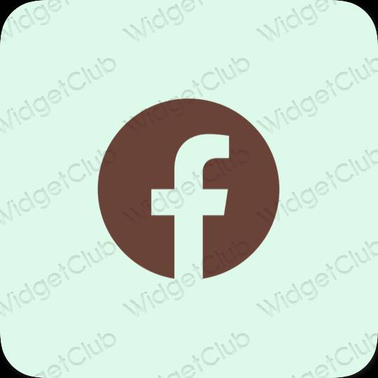 ესთეტიკური Facebook აპლიკაციის ხატები