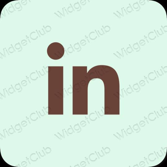 ესთეტიკური Linkedin აპლიკაციის ხატები