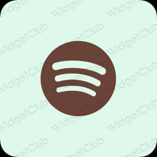 ესთეტიკური Spotify აპლიკაციის ხატები