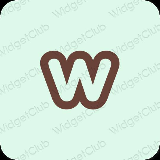 Aesthetic Weebly app icons
