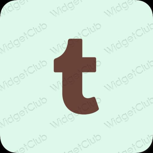 ესთეტიკური Tumblr აპლიკაციის ხატები