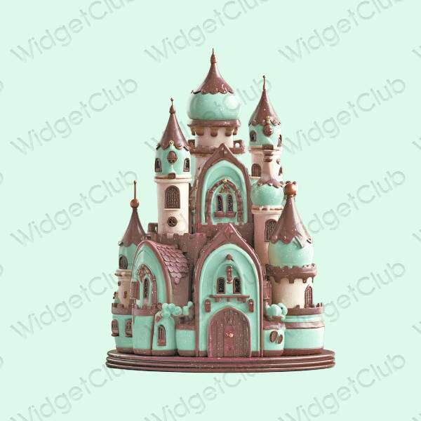 Ikon apl Disney Estetik