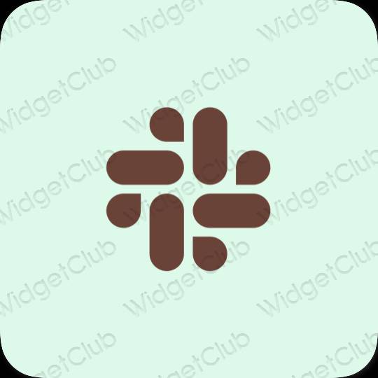 ესთეტიკური Slack აპლიკაციის ხატები