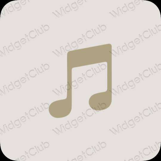 Ikon apl Apple Music Estetik