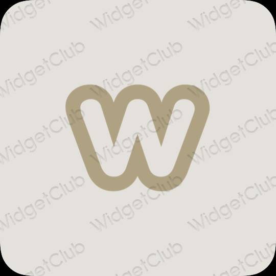 Estética Weebly ícones de aplicativos