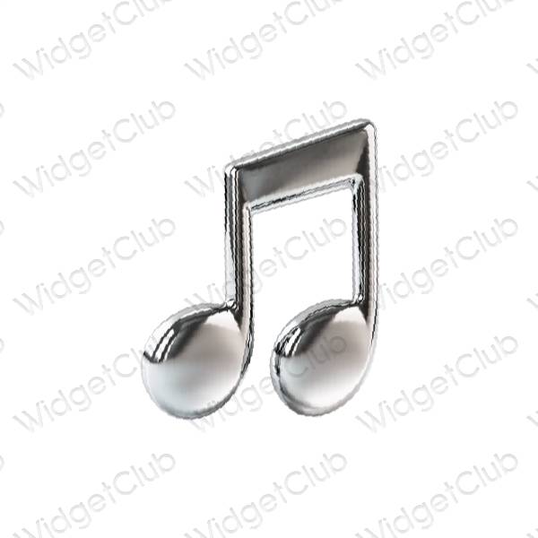 אייקוני אפליקציה Music אסתטיים