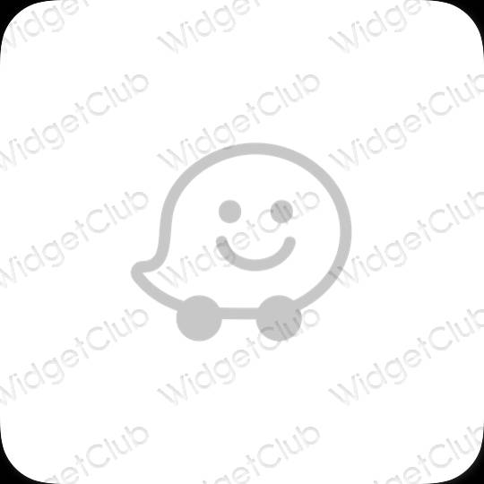 Aesthetic Waze app icons