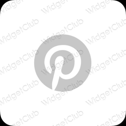 ესთეტიკური Pinterest აპლიკაციის ხატები