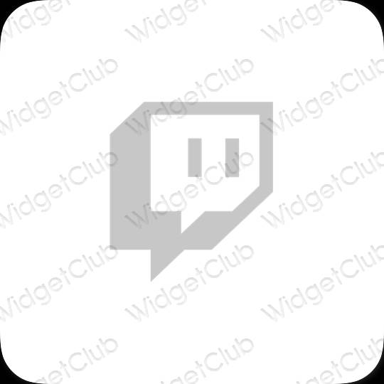 Esztétikus Twitch alkalmazásikonok