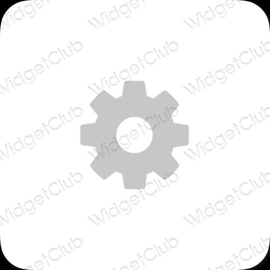 Estetinės Settings programų piktogramos