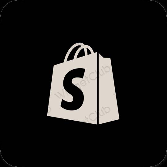 ესთეტიკური Shopify აპლიკაციის ხატები