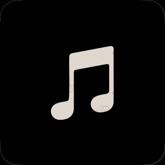 Ikon apl Apple Music Estetik