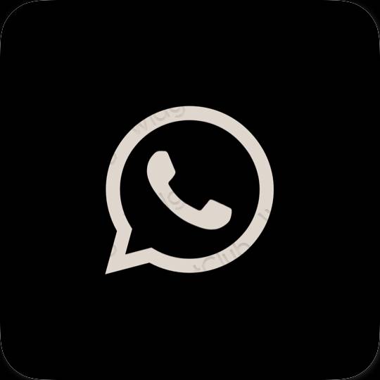 ესთეტიკური WhatsApp აპლიკაციის ხატები