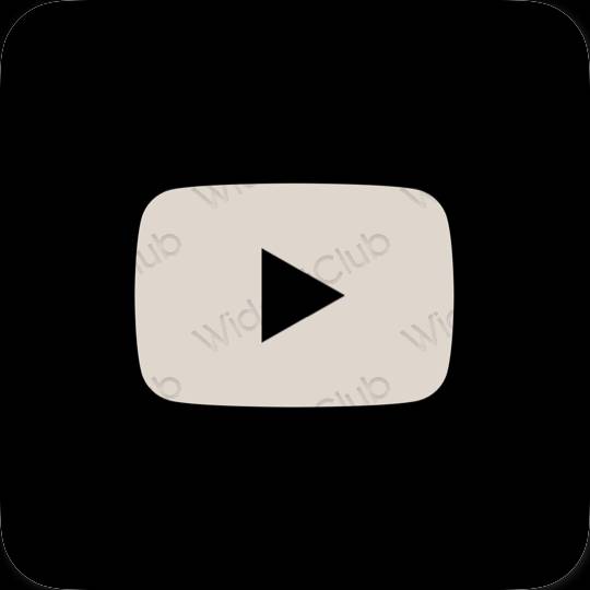 ესთეტიკური Youtube აპლიკაციის ხატები