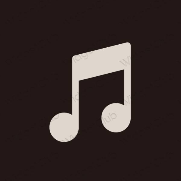Ikon apl Apple Music Estetik