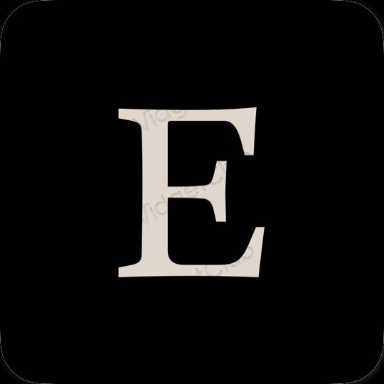 ესთეტიკური Etsy აპლიკაციის ხატები