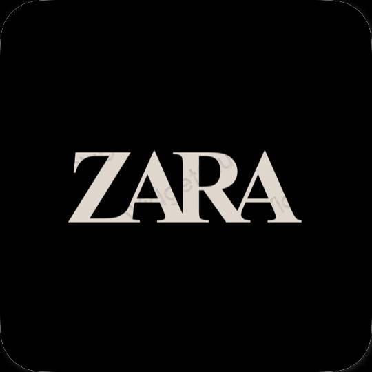 ესთეტიკური ZARA აპლიკაციის ხატები