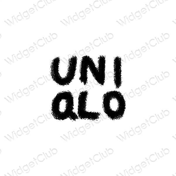 ესთეტიკური UNIQLO აპლიკაციის ხატები