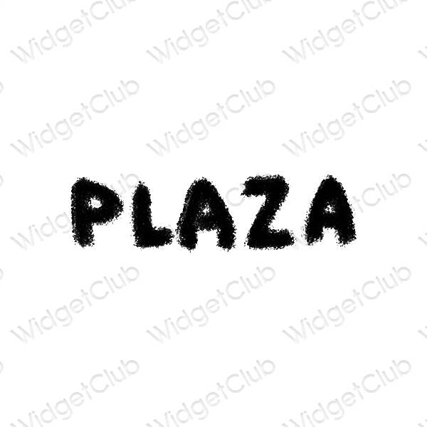 ესთეტიკური PLAZA აპლიკაციის ხატები