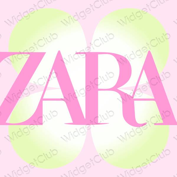Estético roxo ZARA ícones de aplicativos