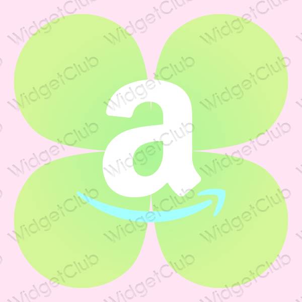 Aesthetic purple Amazon app icons
