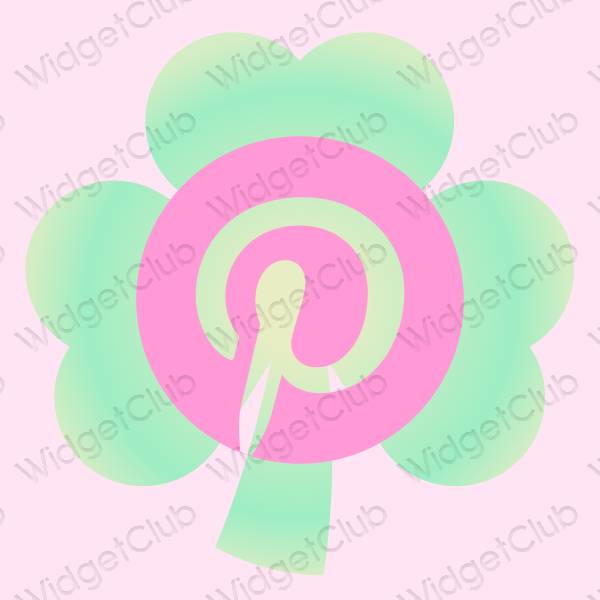 Ästhetisch Violett Pinterest App-Symbole