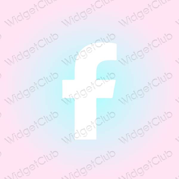 Aesthetic purple Facebook app icons