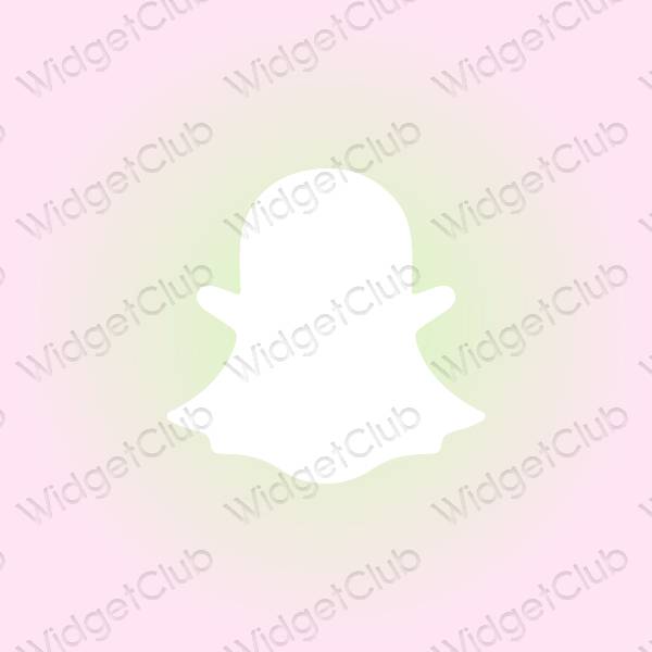 Estetsko vijolična snapchat ikone aplikacij