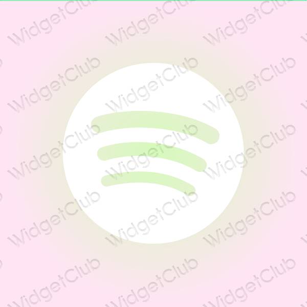 Aesthetic purple Spotify app icons
