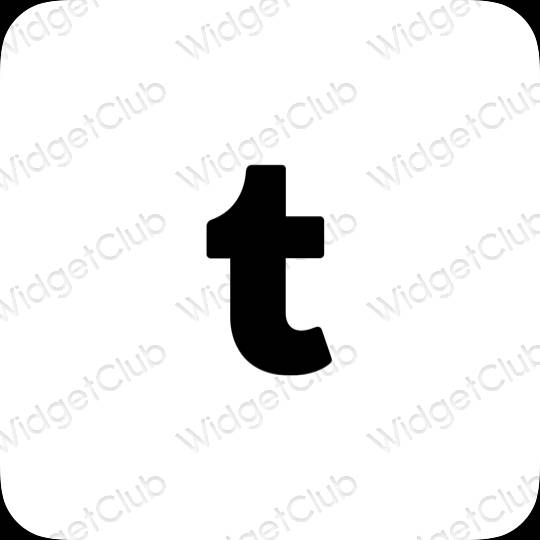 ესთეტიკური Tumblr აპლიკაციის ხატები