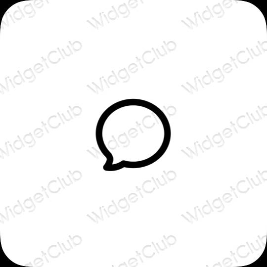 ესთეტიკური Messages აპლიკაციის ხატები