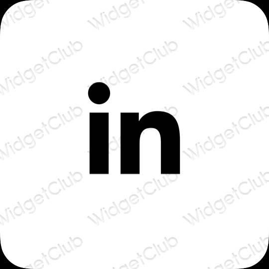 ესთეტიკური Linkedin აპლიკაციის ხატები