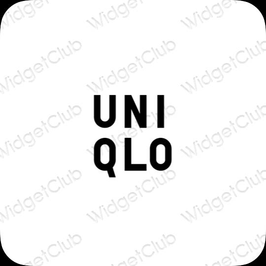 ესთეტიკური UNIQLO აპლიკაციის ხატები