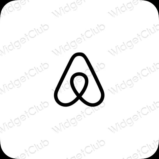 ესთეტიკური Airbnb აპლიკაციის ხატები