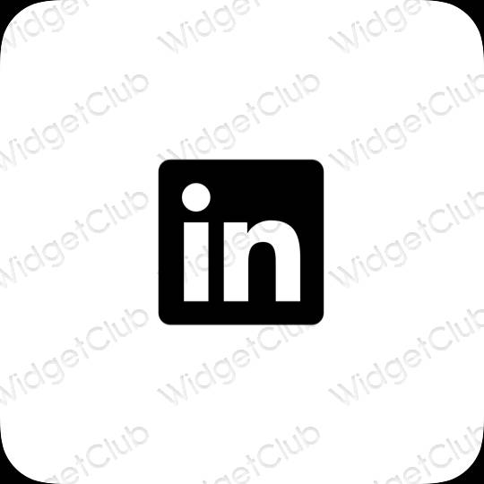 ესთეტიკური Linkedin აპლიკაციის ხატები