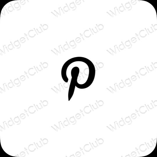 ესთეტიკური Pinterest აპლიკაციის ხატები