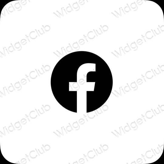 ესთეტიკური Facebook აპლიკაციის ხატები