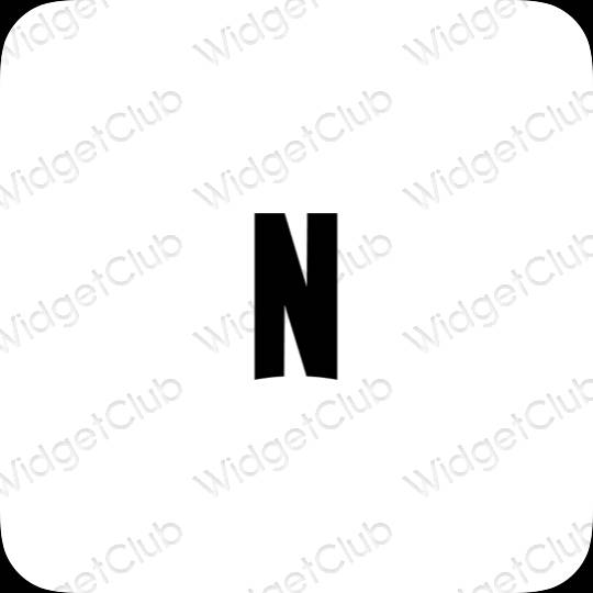 ესთეტიკური Netflix აპლიკაციის ხატები