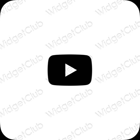 ესთეტიკური Youtube აპლიკაციის ხატები