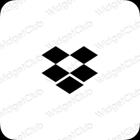 ესთეტიკური Dropbox აპლიკაციის ხატები