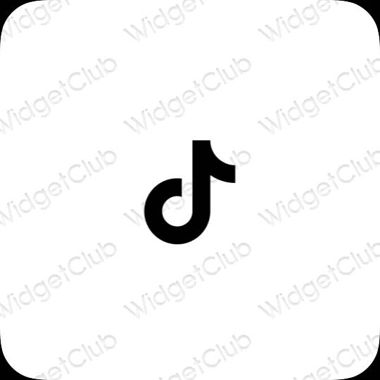 ესთეტიკური TikTok აპლიკაციის ხატები