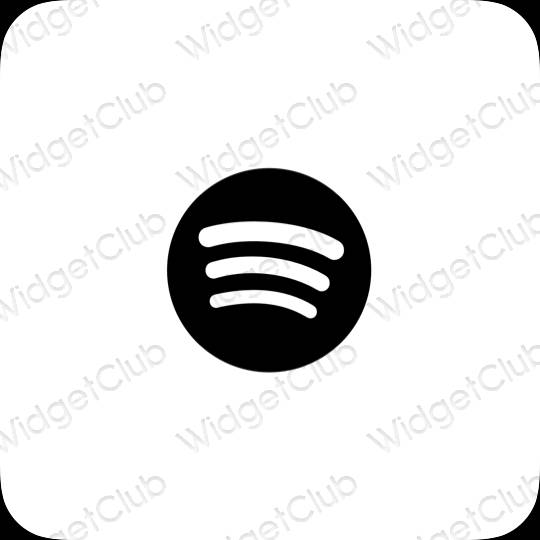 ესთეტიკური Spotify აპლიკაციის ხატები