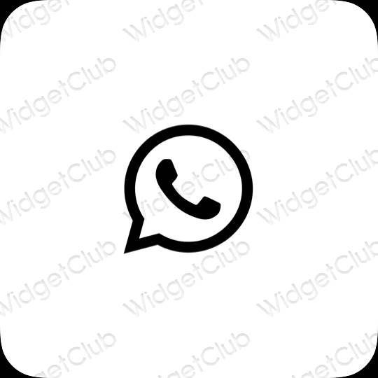 ესთეტიკური WhatsApp აპლიკაციის ხატები