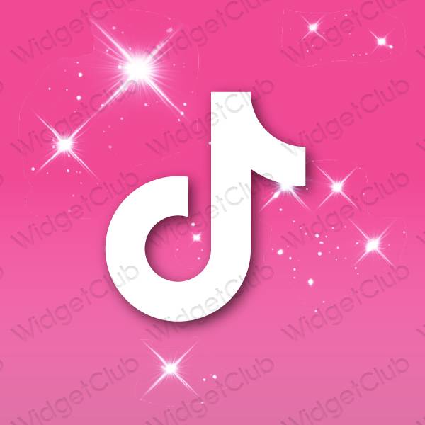 ესთეტიკური TikTok აპლიკაციის ხატები